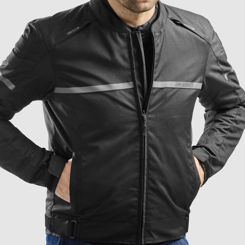 Chaqueta de moto Ozone Rider negra