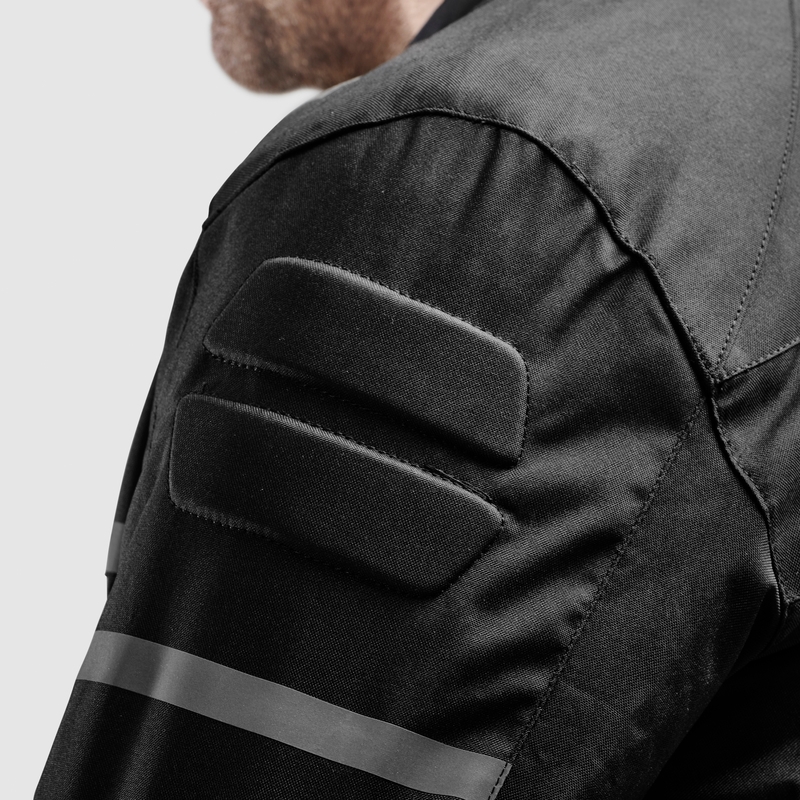 Chaqueta de moto Ozone Rider negra