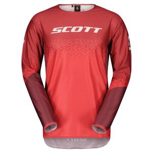 Maillot motocross Scott PODIUM PRO rojo-gris