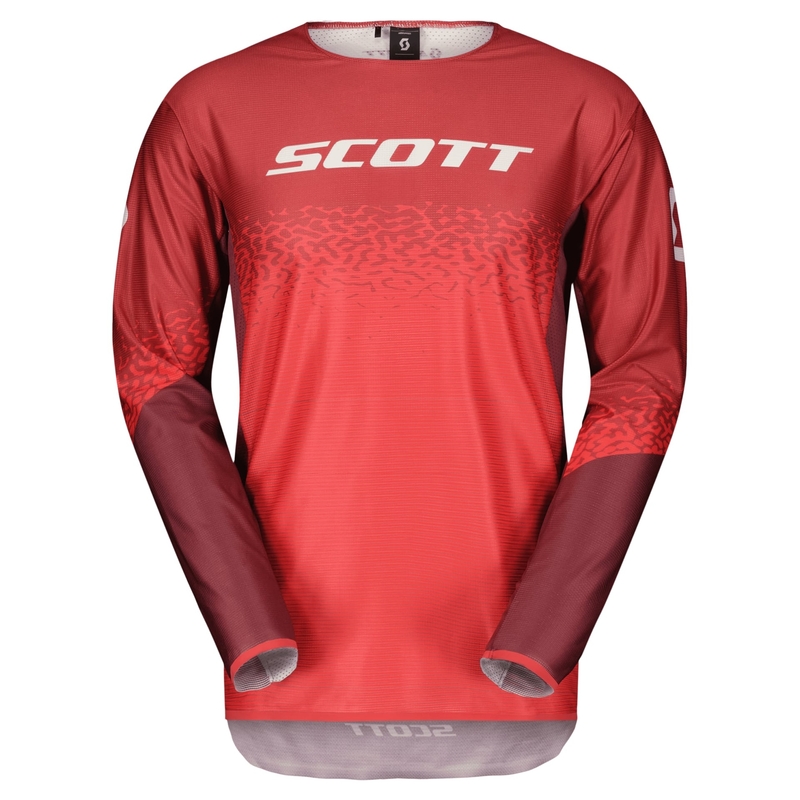 Maillot motocross Scott PODIUM PRO rojo-gris