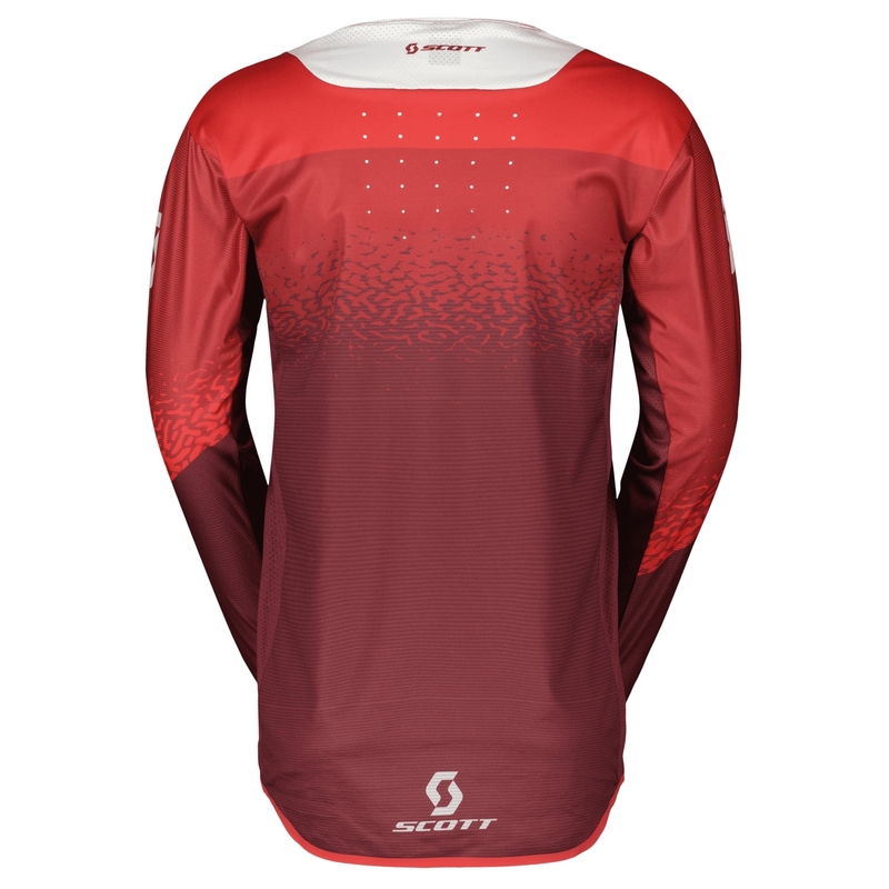 Maillot motocross Scott PODIUM PRO rojo-gris