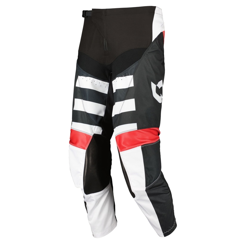Pantalón Motocross Scott EVO RACE blanco y rojo