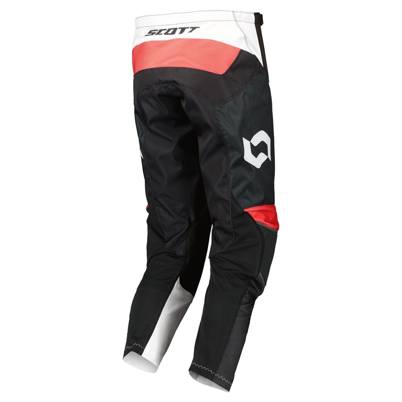 Pantalón Motocross Scott EVO RACE blanco y rojo