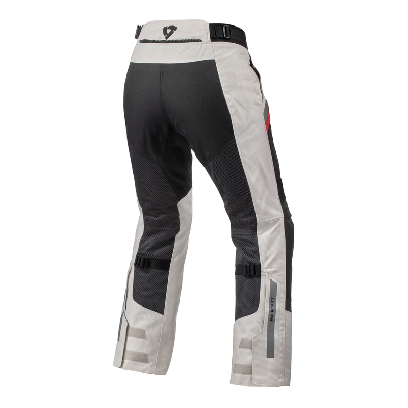 Pantalón de moto Revit Tornado 4 H2O gris y negro para mujer