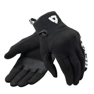 Guantes de moto Revit Access blanco y negro