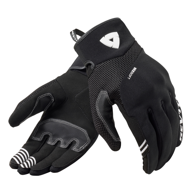 Guantes de moto Revit Endo para mujer en blanco y negro