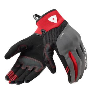 Guantes de moto Revit Endo de mujer grises y rojos