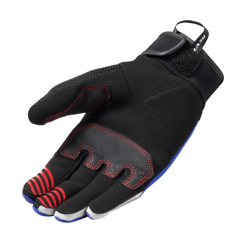 Guantes de moto Revit Endo negro y azul