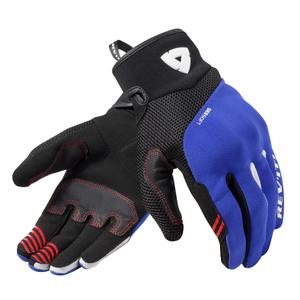 Guantes de moto Revit Endo negro y azul
