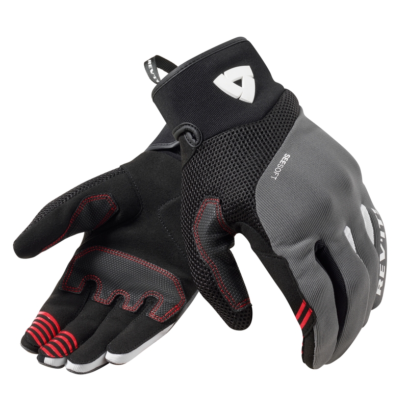 Guantes de moto Revit Endo gris-negro