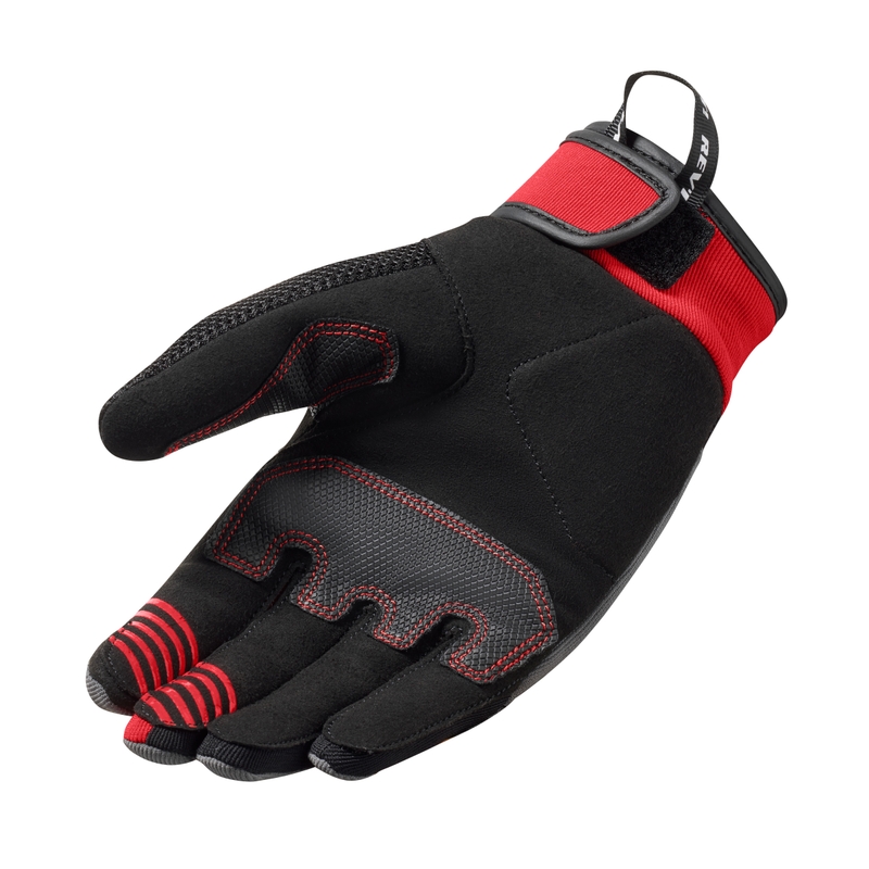 Guantes de moto Revit Endo gris y rojo
