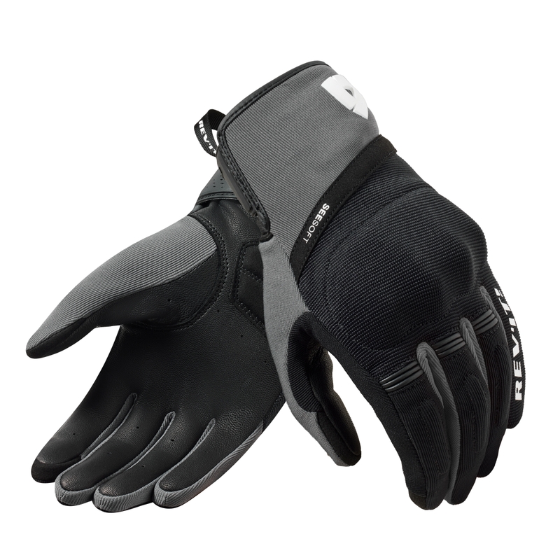 Guantes de moto Revit Mosca 2 negro-gris