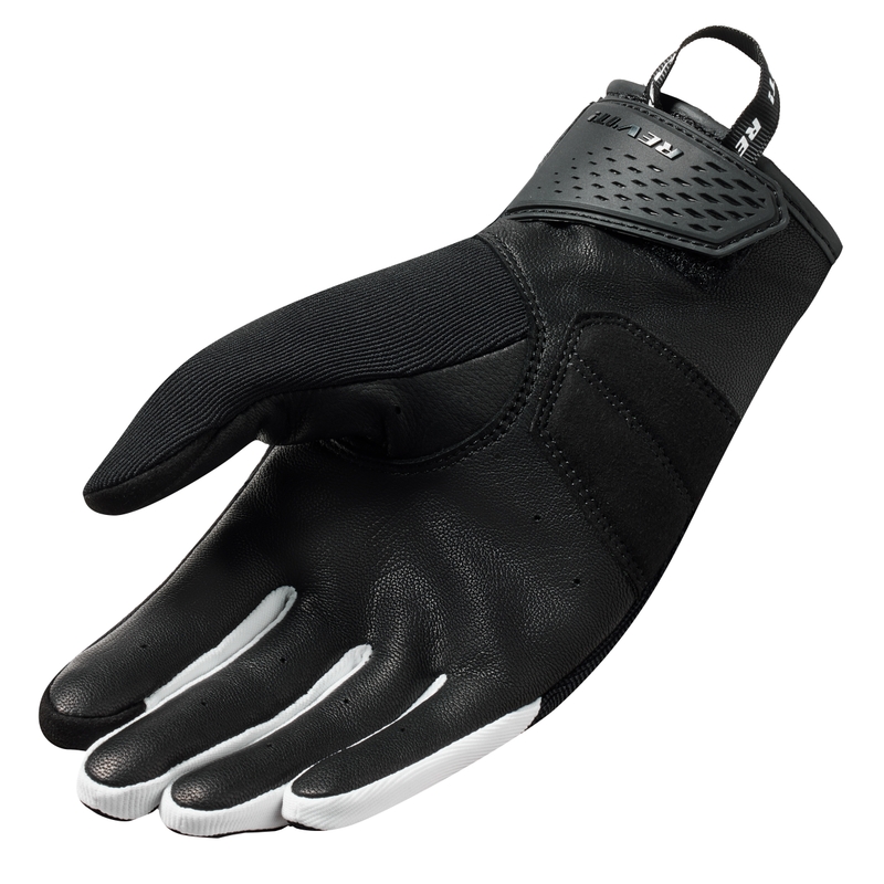 Guantes de moto Revit Mosca 2 blanco y negro