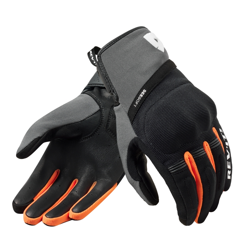 Guantes de moto Revit Mosca 2 negro-naranja
