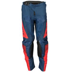 Pantalón motocross niño Scott EVO TRACK azul-rojo neón