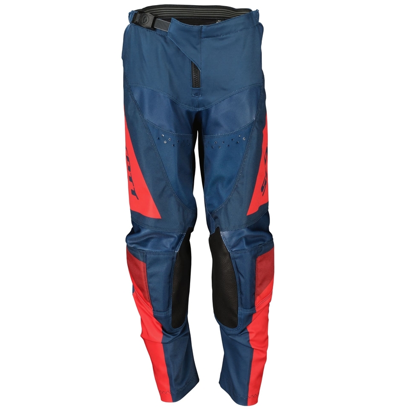 Pantalón motocross niño Scott EVO TRACK azul-rojo neón