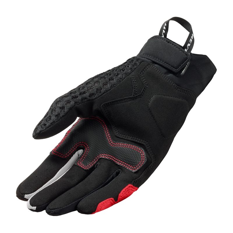 Guantes de moto Revit Veloz de mujer negros y rojos