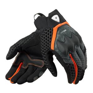 Guantes de moto Revit Veloz negro-naranja