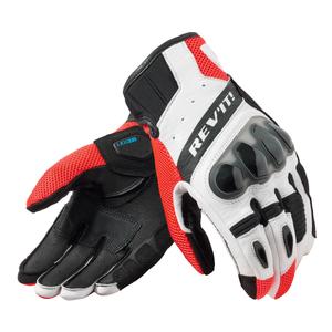 Guantes de moto Revit Ritmo negro-rojo fluo