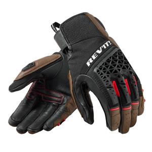 Guantes de moto Revit Sand 4 marrón-negro en oferta liquidación