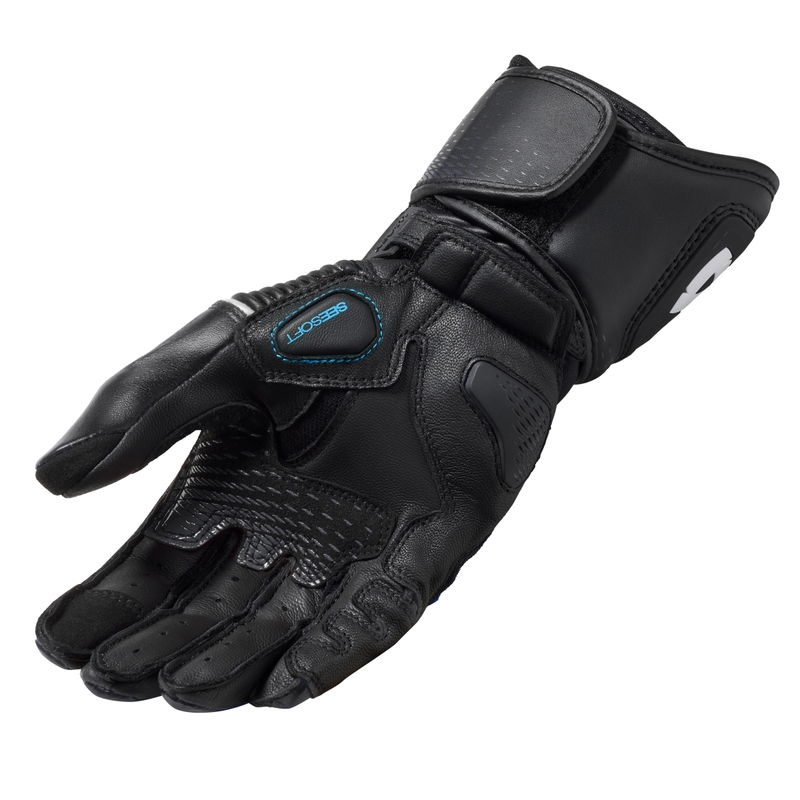 Guantes de moto Revit Xena 4 blanco y negro para mujer