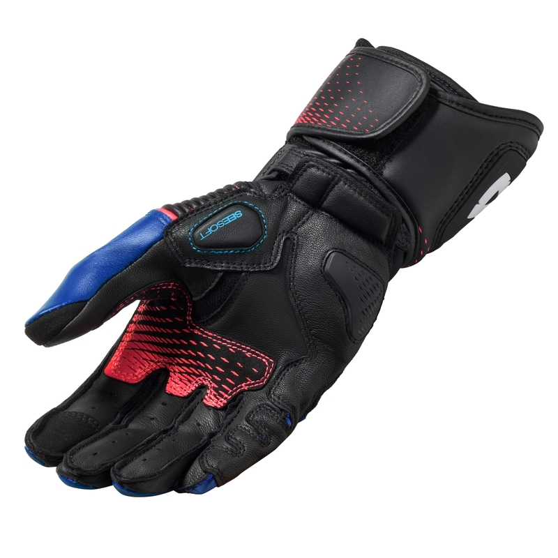 Guantes de moto Revit Xena 4 de mujer negros y azules
