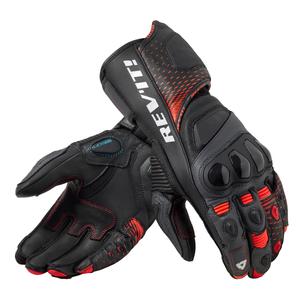 Guantes de moto Revit Control negro-rojo fluo