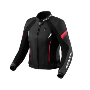 Chaqueta de cuero para mujer Revit Xena 4 negro-rosa