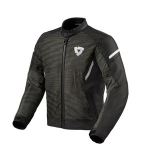 Chaqueta de moto Revit Torque 2 H2O blanca y negra