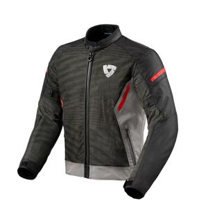 Chaqueta de moto Revit Torque 2 H2O gris-roja