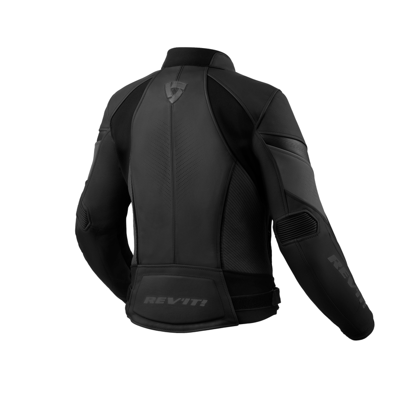 Chaqueta de piel Revit Xena 4 negro-antracita para mujer