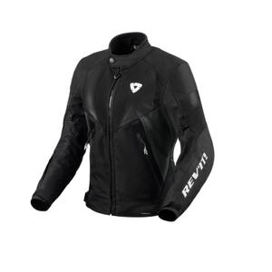 Chaqueta de moto Revit Control H2O para mujer negro-antracita