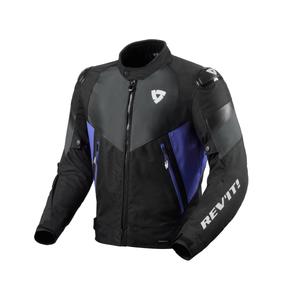 Chaqueta de moto Revit Control H2O negra y azul