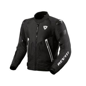 Chaqueta de moto Revit Control H2O negra y blanca