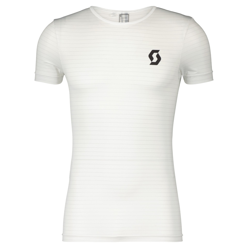 Camiseta térmica Scott UNDERWEAR CARBON blanco-negro