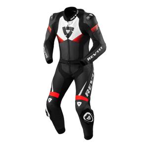 Revit Combi Argon 2 mono de cuero negro-rojo fluo