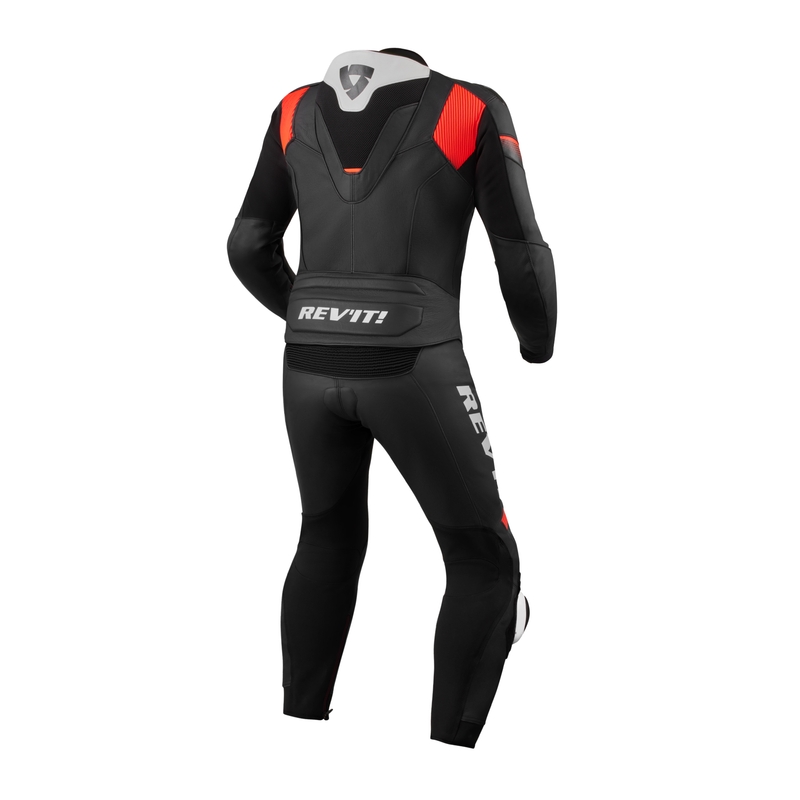 Revit Combi Argon 2 mono de cuero negro-rojo fluo