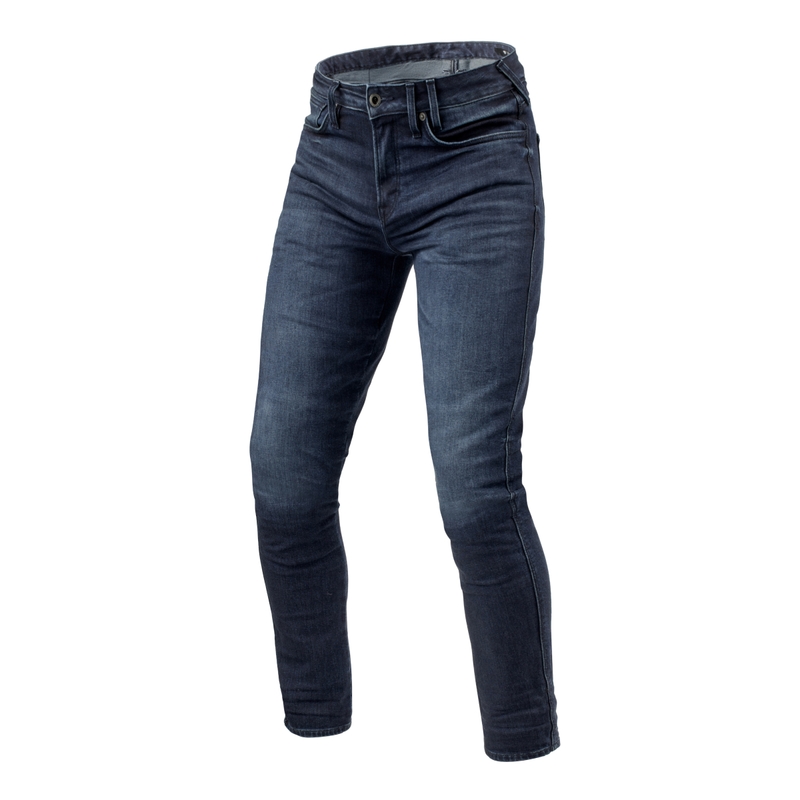 Revit Carlin SK Extended Jeans Motocicleta Azul Oscuro