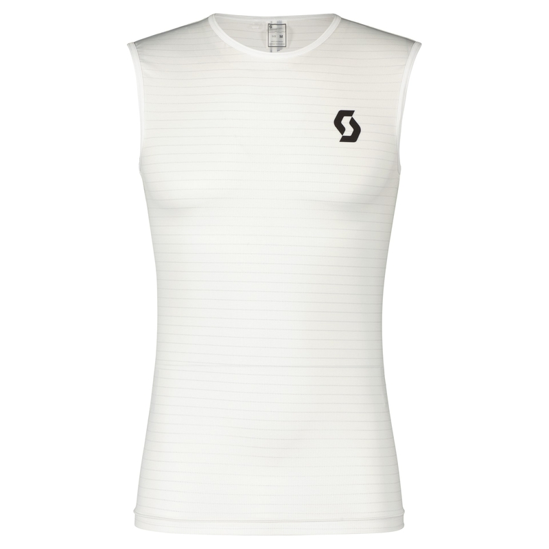 Camiseta de tirantes Scott UNDERWEAR CARBON blanco-negro