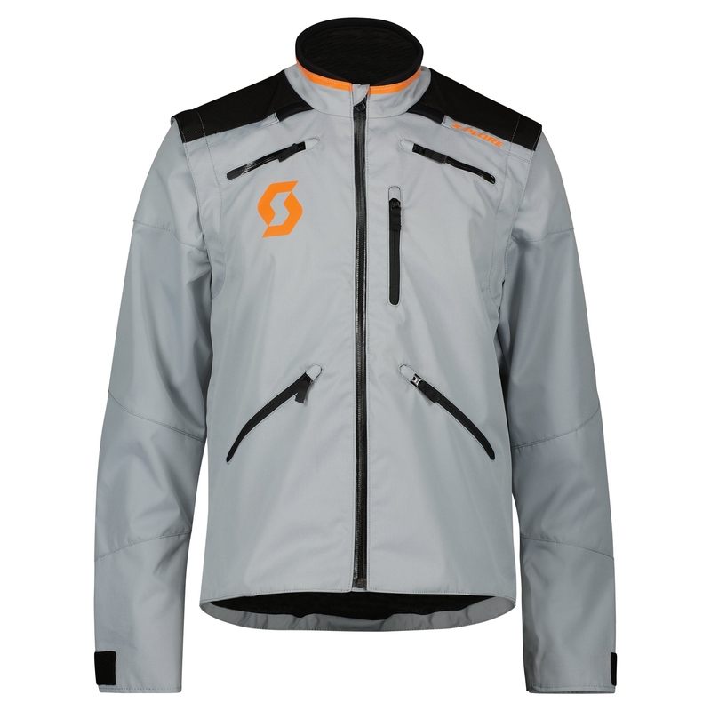 Chaqueta de moto Scott X-PLORE gris-naranja