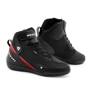 Botas de moto Revit G-Force 2 H2O negro-rojo fluo