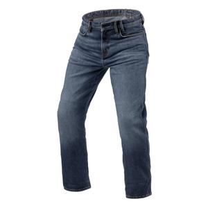Vaqueros de moto cropped Revit Lombard 3 RF azul