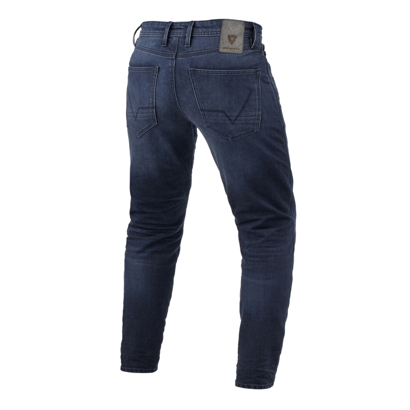 Pantalón vaquero largo Revit Micah TF para moto, azul oscuro