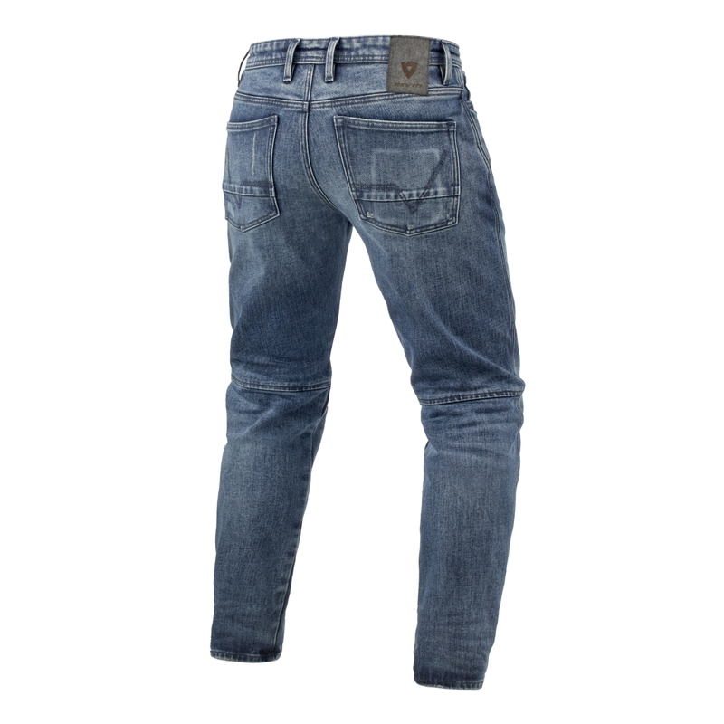 Vaqueros de moto Revit Rilan TF extendidos medio azul vintage