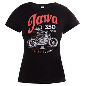 Camiseta de mujer Jawa 350 negra