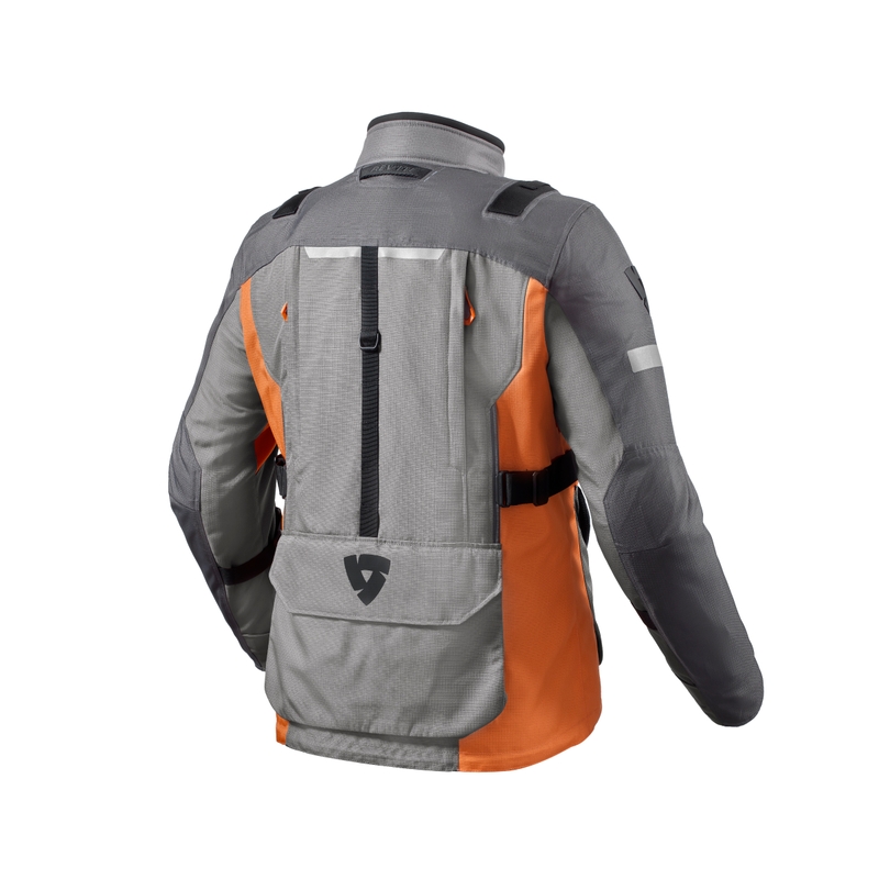 Revit Sand 4 H2O chaqueta de moto gris-naranja en oferta liquidación