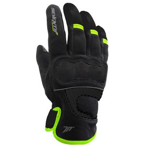 Guantes de moto para mujer SEVENTY DEGREES SD-C45 negro-amarillo fluo