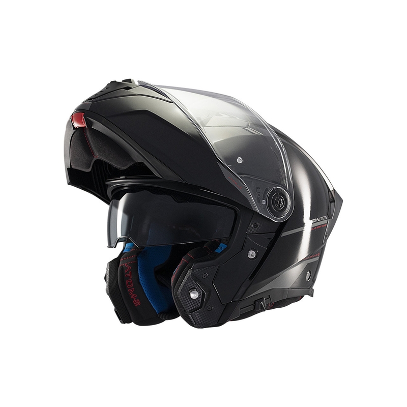 Casco de moto MT ATOM 2 SV SOLID A1 negro brillante