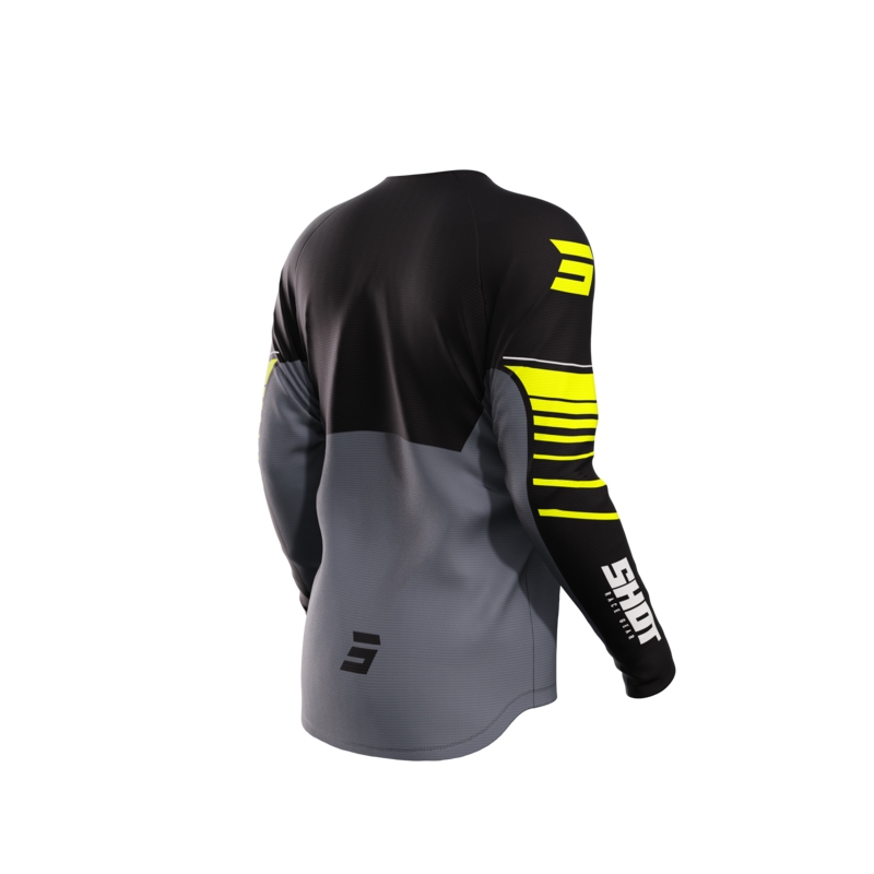 Maillot motocross infantil Shot Peak amarillo fluo liquidación