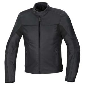 Chaqueta de cuero para moto SEVENTY DEGREES SD-JL1 negra